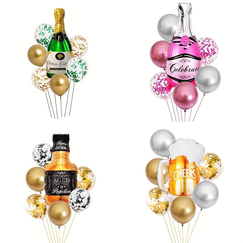 7pcs Aluminum Film Balloon Decoration Set Holiday Party Wedding Arrangement
