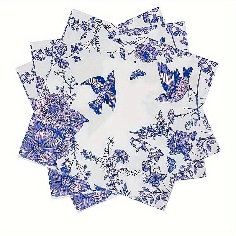 20pcs Private Party Napkins Decorative Holiday Scene Supplies