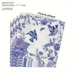 20pcs Private Party Napkins Decorative Holiday Scene Supplies