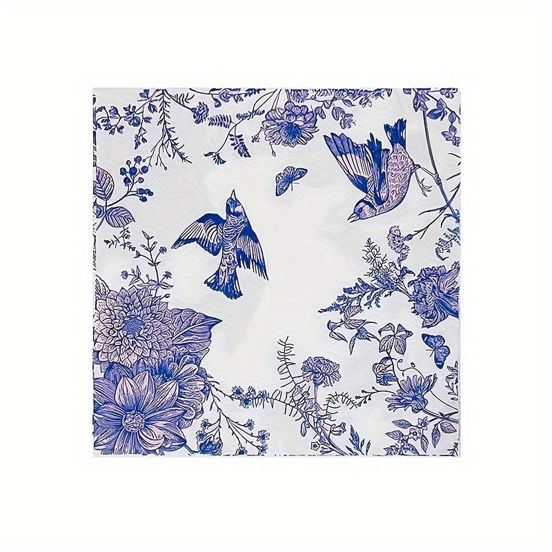20pcs Private Party Napkins Decorative Holiday Scene Supplies