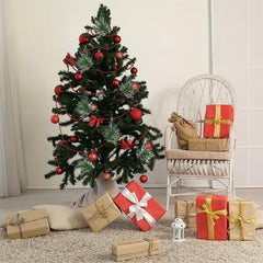 12pcs Artificial Snow Frosted Pine Needles Branches 9 91 Cm