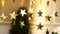 Golden Star Wreath Banner Decoration 398 78 Cm