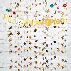 Golden Star Wreath Banner Decoration 398 78 Cm