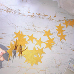 Golden Star Wreath Banner Decoration 398 78 Cm