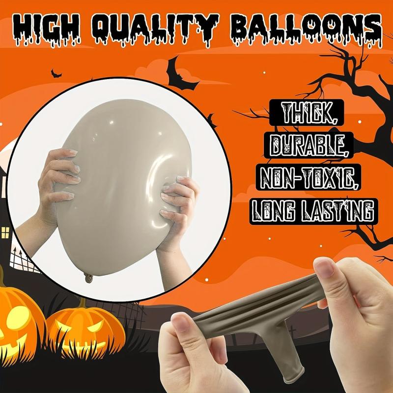 Halloween Balloon Arch Garland Kit Orange Nude Latex Balloons Set