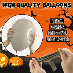 Halloween Balloon Arch Garland Kit Orange Nude Latex Balloons Set