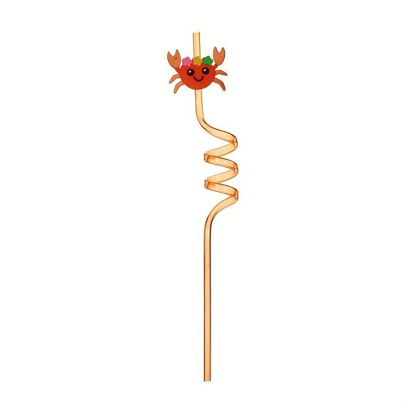 4pcs Under The Sea Drinking Straws for Mermaid Party