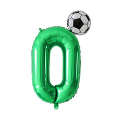 81 Green Number Football Balloon Birthday Party Decoration
