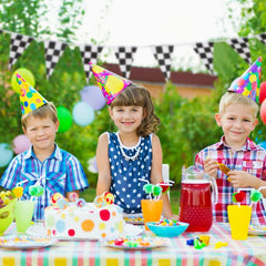 38pcs Checkered Flag Pennant Banner Racing Theme Party Decoration