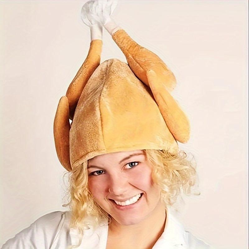 Turkey Shaped Hat Thanksgiving Decoration Party Hat