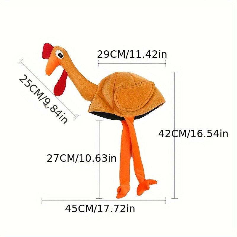 Turkey Shaped Hat Thanksgiving Decoration Party Hat