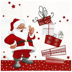 20pcs Christmas Party Napkins Santa Claus Gift Napkins