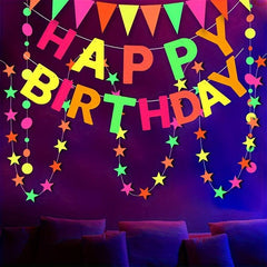 Glow In The Dark Happy Birthday Pull Flags