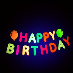 Glow In The Dark Happy Birthday Pull Flags