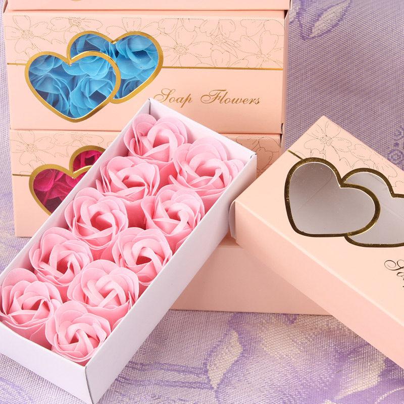 10pcs Soap Flower Great for Weddings Valentines Mothers Xmas & Birthdays