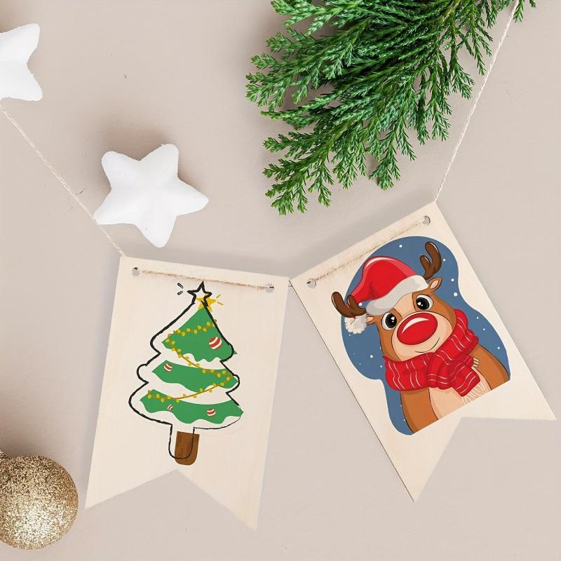 10pcs Unfinished Wooden Signs For DIY Crafts 15 X 9 6 Cm