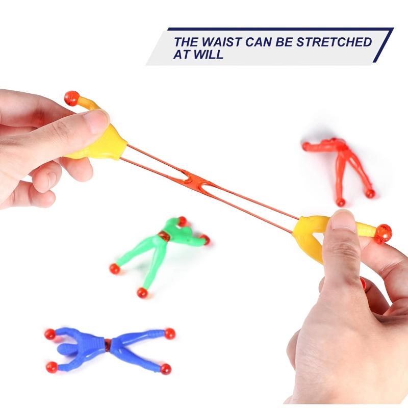 30pcs Stretchy Sticky Wall Climbers Window Crawler Toys Tricky Novelty Random