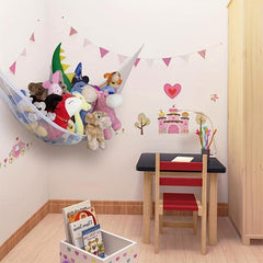 Kids Toy Hammock Storage Net With Hooks