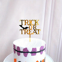 Halloween Acrylic Cake Insert Card Happy Halloween Party Cake Decoration
