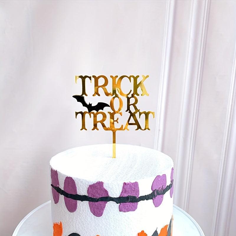 Halloween Acrylic Cake Insert Card Happy Halloween Party Cake Decoration