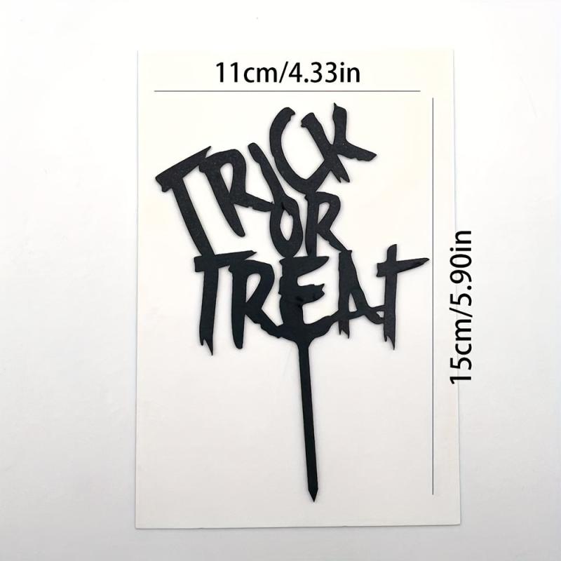 Halloween Acrylic Cake Insert Card Happy Halloween Party Cake Decoration
