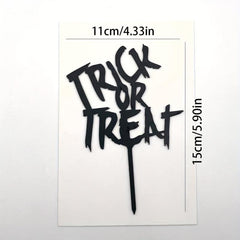 Halloween Acrylic Cake Insert Card Happy Halloween Party Cake Decoration