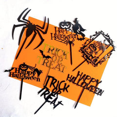 Halloween Acrylic Cake Insert Card Happy Halloween Party Cake Decoration