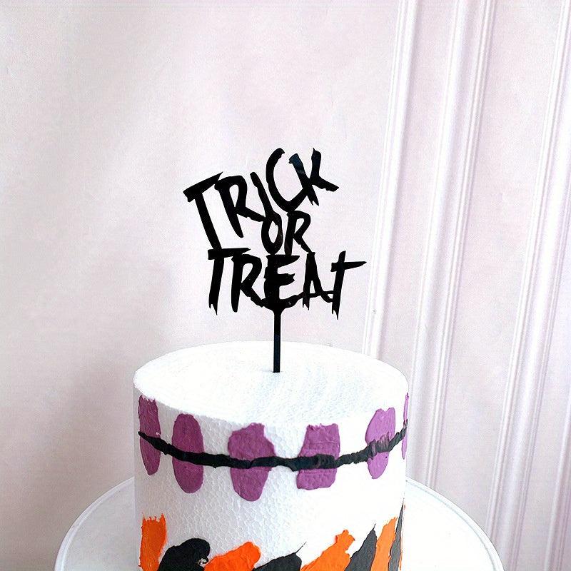 Halloween Acrylic Cake Insert Card Happy Halloween Party Cake Decoration
