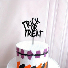 Halloween Acrylic Cake Insert Card Happy Halloween Party Cake Decoration