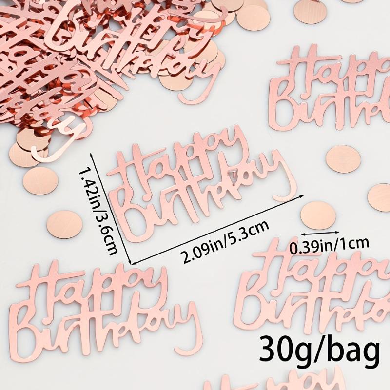 30g Rose Golden Birthday Party Confetti For Table Decoration