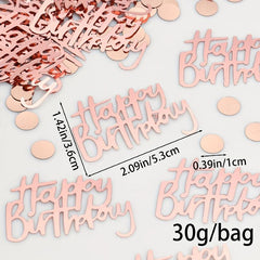 30g Rose Golden Birthday Party Confetti For Table Decoration