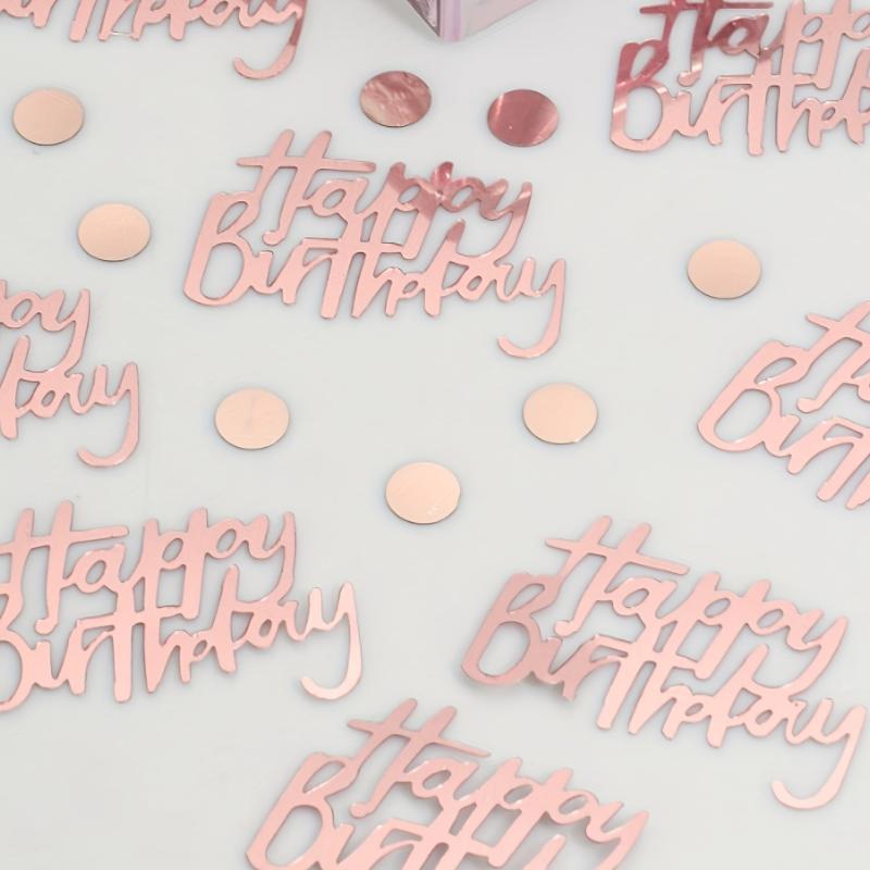 30g Rose Golden Birthday Party Confetti For Table Decoration
