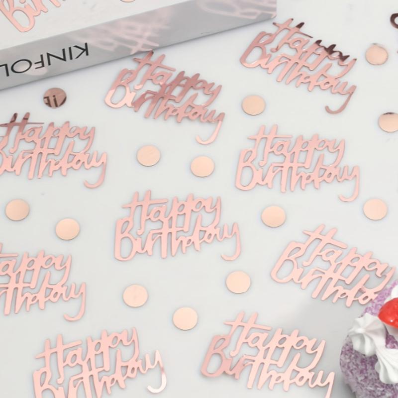 30g Rose Golden Birthday Party Confetti For Table Decoration