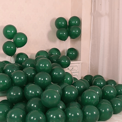 20 Pack Green Latex Balloons, Ideal for Forest Theme Parties