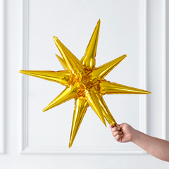 2pcs 22 Inch Explosion Star Aluminum Film Balloon Birthday Year Party