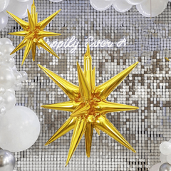 2pcs 22 Inch Explosion Star Aluminum Film Balloon Birthday Year Party