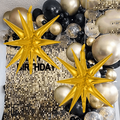 2pcs 22 Inch Explosion Star Aluminum Film Balloon Birthday Year Party