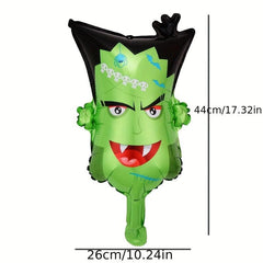 10pcs Halloween Balloons Pumpkin Witch Skeleton Ghost Bat Balloons