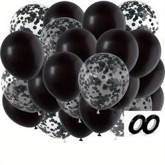 42pcs Latex Balloons Confetti Combination Set Wedding Halloween Party Decor