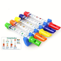 5pcs Water Filled Music Flute Toy - Educational Bath Time Fun