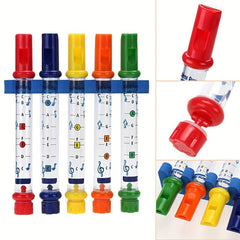 5pcs Water Filled Music Flute Toy - Educational Bath Time Fun