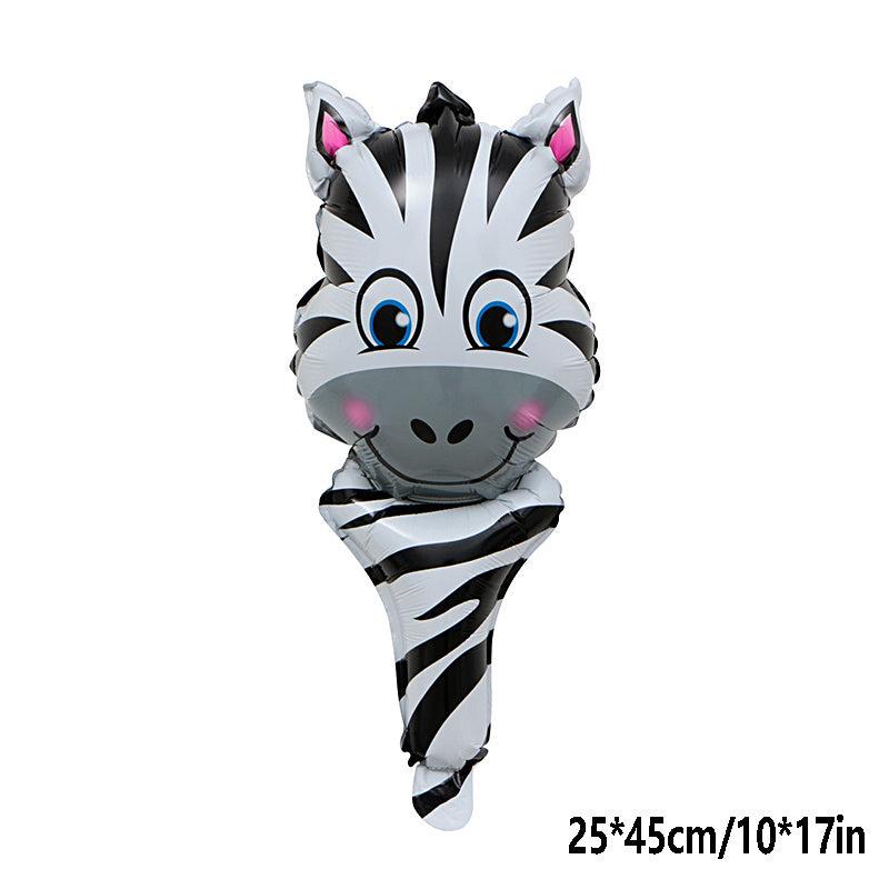 6 Pack of Forest Animal Stick Balloons for Kids' Parties