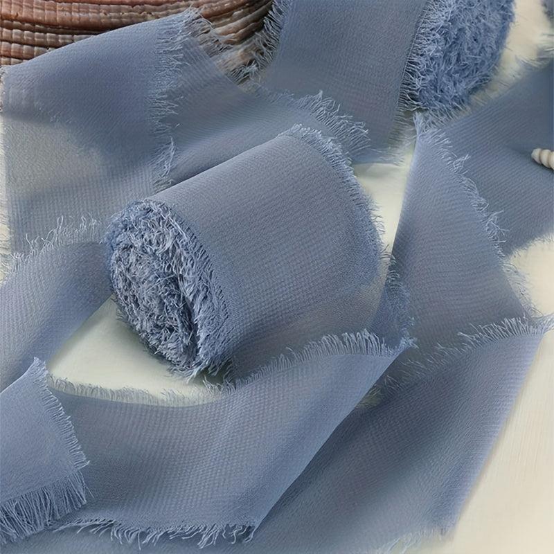 5M Hand Tear Snow Yarn Beard Trim Webbing DIY Wedding Ribbon