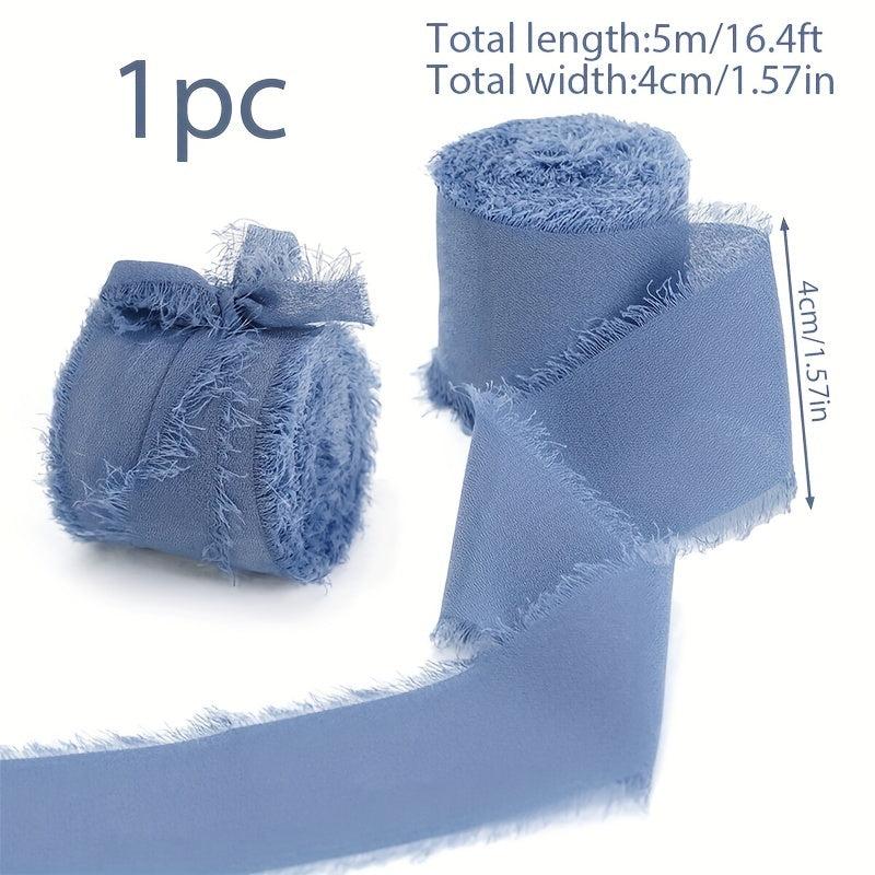 5M Hand Tear Snow Yarn Beard Trim Webbing DIY Wedding Ribbon