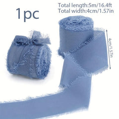 5M Hand Tear Snow Yarn Beard Trim Webbing DIY Wedding Ribbon