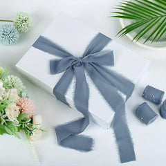 5M Hand Tear Snow Yarn Beard Trim Webbing DIY Wedding Ribbon