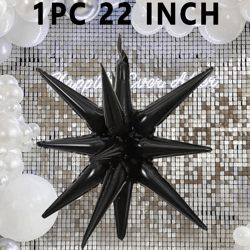 22 Inch Star Shaped Aluminum Foil Balloon for Birthday & Year Party Decor