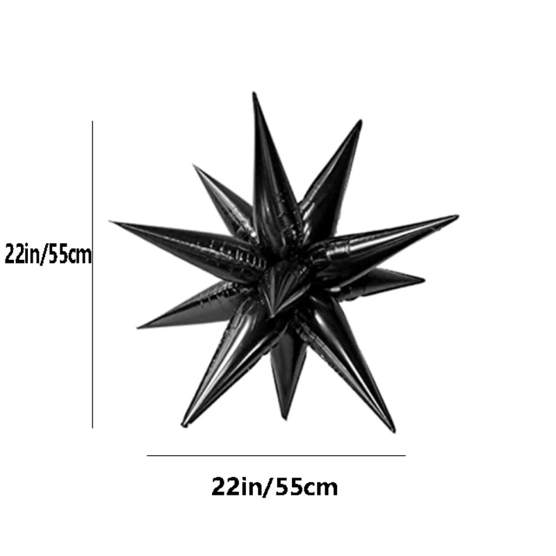 22 Inch Star Shaped Aluminum Foil Balloon for Birthday & Year Party Decor