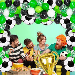 Football Balloon Arch Wreath Set - 110 Pieces - Football Party Supplies
