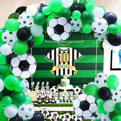 Football Balloon Arch Wreath Set - 110 Pieces - Football Party Supplies